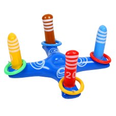 Набор для игр на воде надувной (платформа 80x35см-1шт, кольцо d19см 4шт), PVC 0.18мм SILAPRO